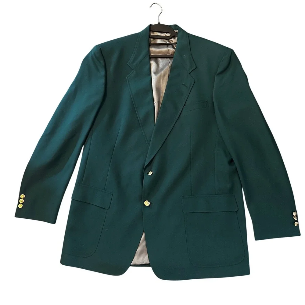Jack Nicklaus Hunter Green Tournament Series Blazer‎ Men's 46XL